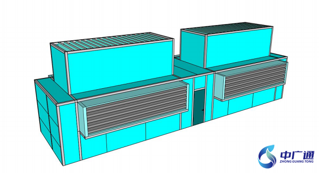 風(fēng)冷熱泵機組隔聲罩-俯視圖1